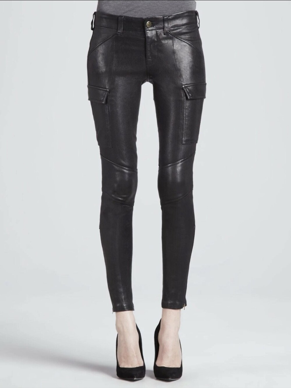 J Brand Houlihan Lamb Leather Cargo Pants Style #L1229 sz 28
